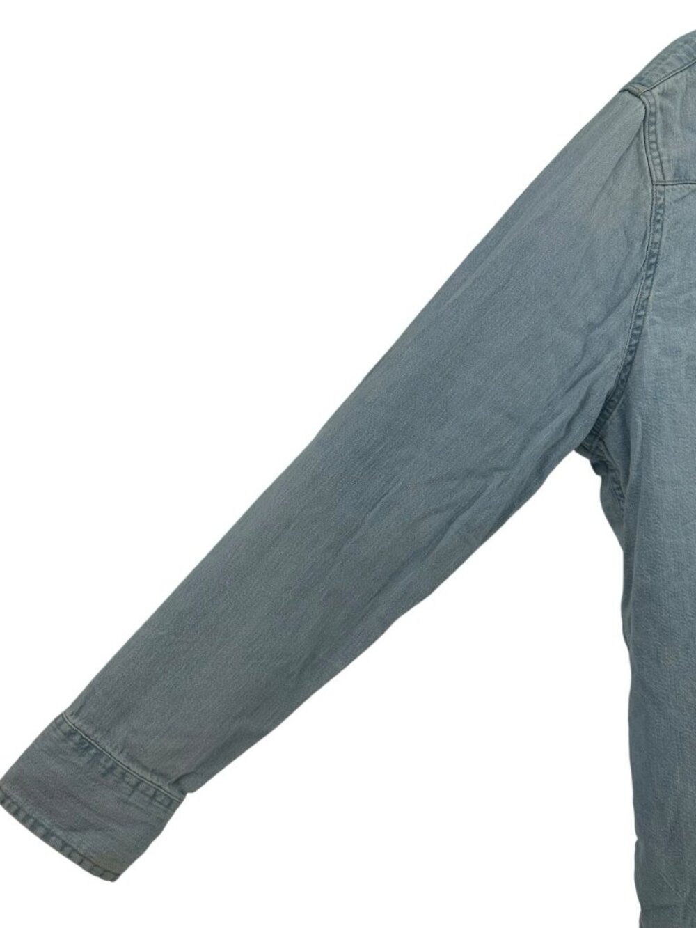 LEVI'S‎ Mens Sz 2XL Light Denim Pearl Snap Button Western Long Sleeve Shirt EXC - Picture 3 of 16